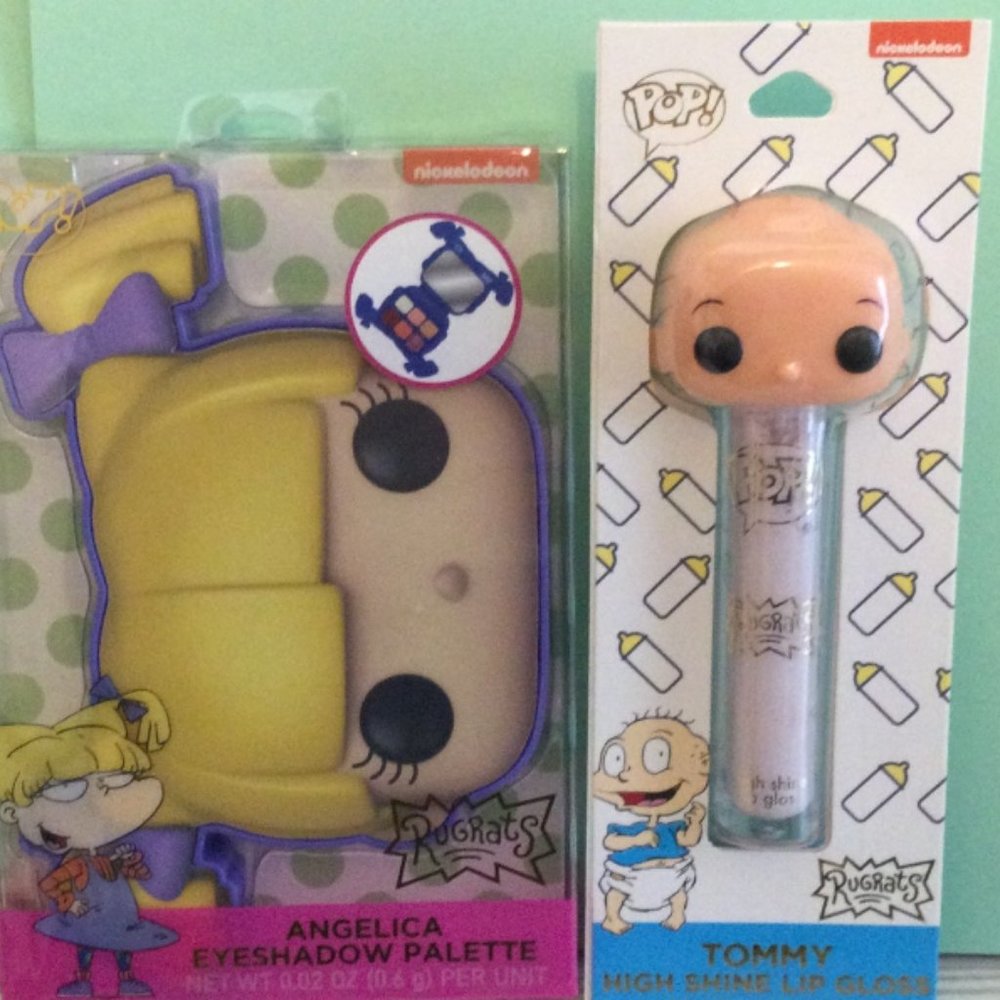 Funko Pop Rugrats Angelica eyeshadow palette Tommy high shine lip gloss *NEW*